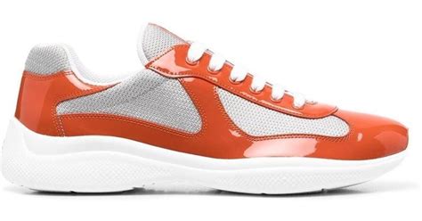 orange prada shoes men|prada men's sneakers.